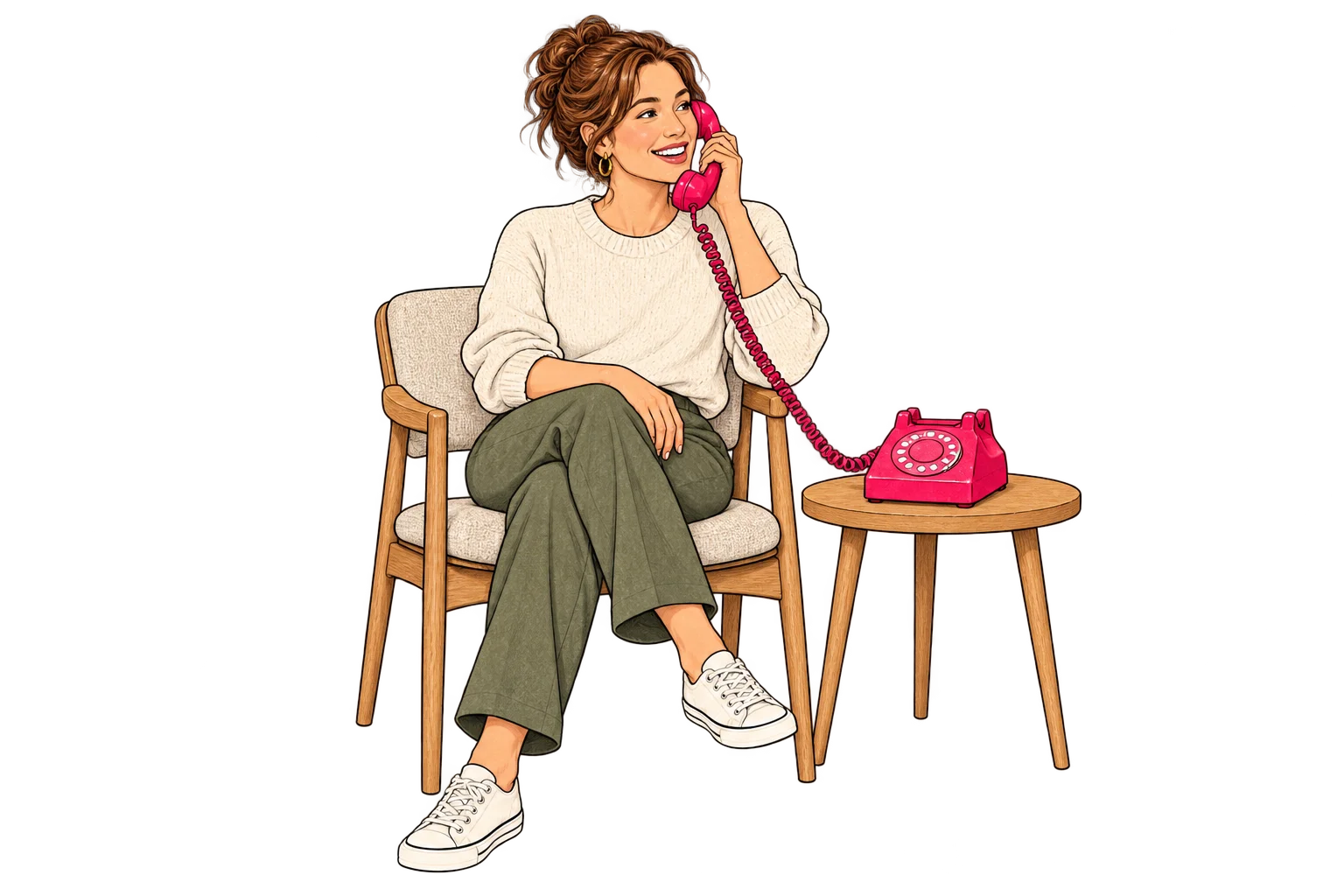 A business owner enjoying her first Bludge call